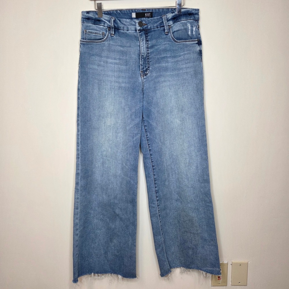 Kut from the Kloth Medium Wash Wide Leg Jeans